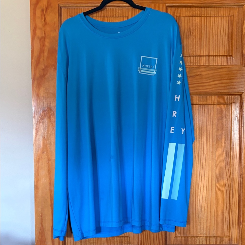Hurley Vibrant Blue Graphic Long Sleeve Tee